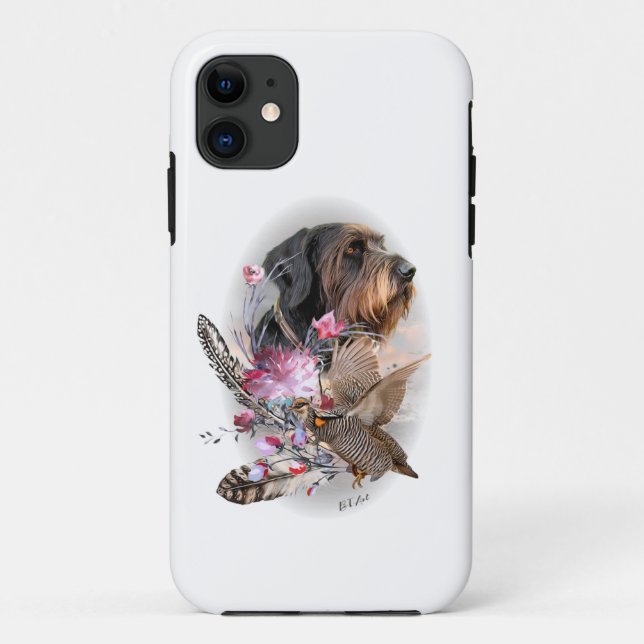 Étui iPhone Case-Mate Pointer à poil dur allemand (Dos)
