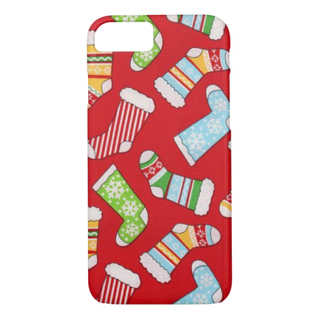 Étui iPhone Chaussettes de Noël (Dos)