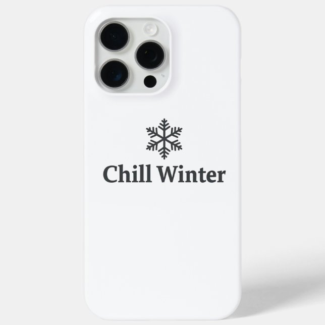 Étui iPhone Chill Winter (Verso)