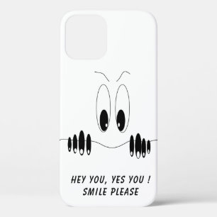 Étui iPhone drôle avec des yeux curieux - Sourire