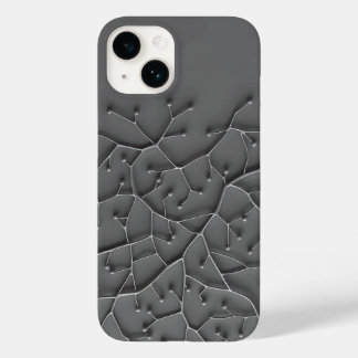 Étui iPhone en organique gris foncé à texture mode