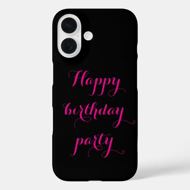 Étui iphone fête d'anniversaire joyeux  (Verso)