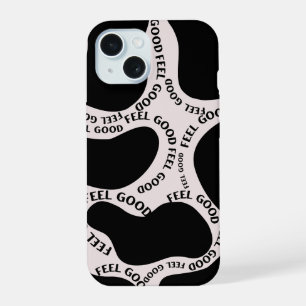Étui iPhone 'Good Feel' Typographie Abstraite