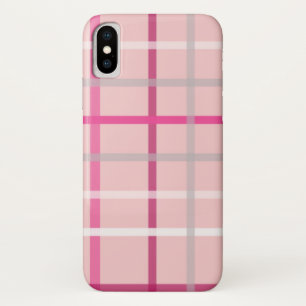 Étui iPhone / iPad à carreaux rose