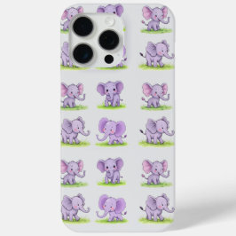 Étui iPhone/iPad bébé éléphant violet