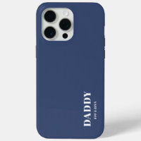 Étui iPhone / iPad bleu personnalisé Daddy Est