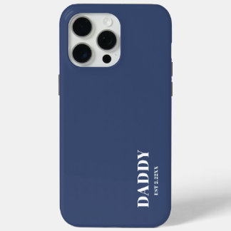 Étui iPhone / iPad bleu personnalisé Daddy Est