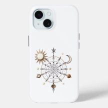 Étui iPhone / iPad Mandala d'Équilibre Céleste