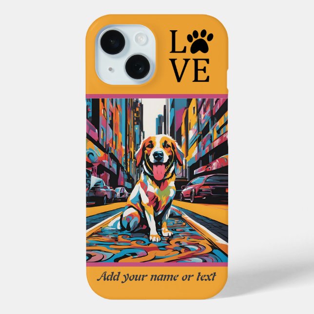 Étui iPhone / iPad pour chien (Verso)