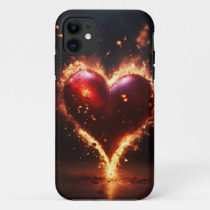 Étui iPhone / iPad rouge Feu Chaud – Flamme Audaci