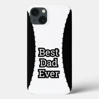 Étui iPhone Meilleur Papa du Monde Noir Blanc