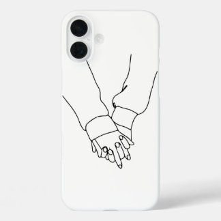 Étui iPhone Minimaliste Dessin au Trait Main dans 