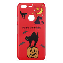 Étui iPhone Rouge Chat Effrayant – Félins de l'Eff