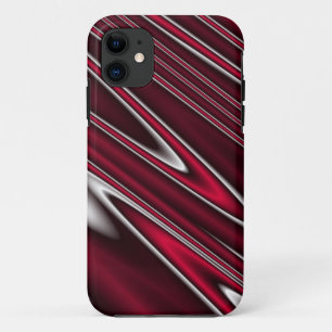 Étui iPhone Rouge Ondulé