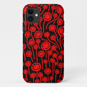 Étui iPhone Rouge sur Noir 090512