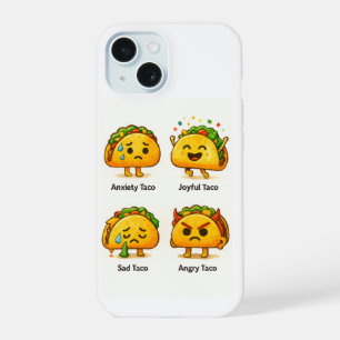 Étui iPhone Taco Feelings Funny Four Moods of Taco