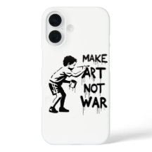 Étui iPhone Toile Urbaine : Artiste Rebelle