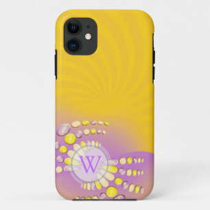 Étui iPhone Tourbillon de Soleil Abstrait