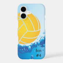 Étui iPhone Water-polo – Nom personnalisé
