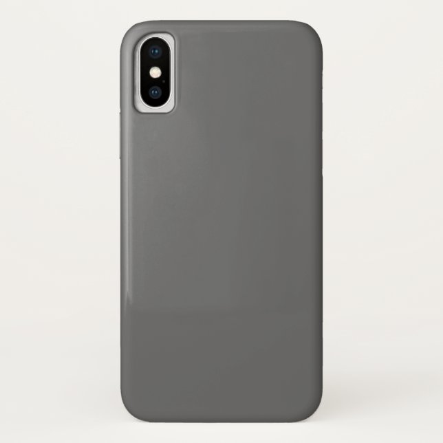 Étui iPhone X Gris foncé (Dos)