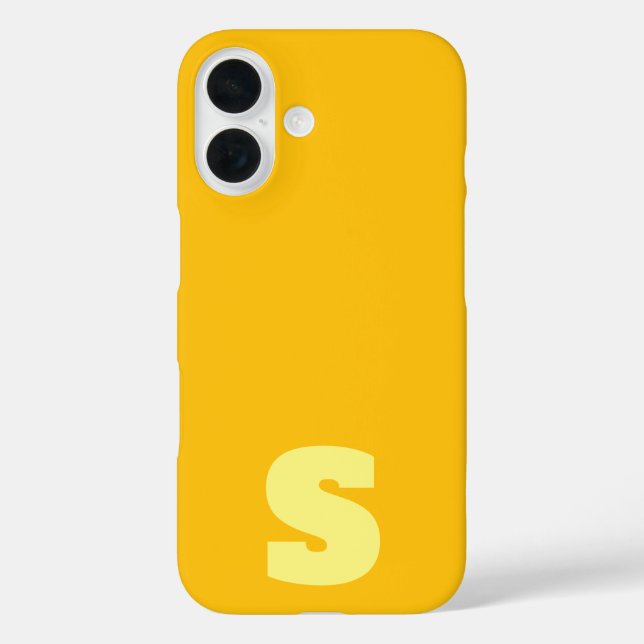 Étui jaune personnalisé pour iPhone / iPad (Verso)
