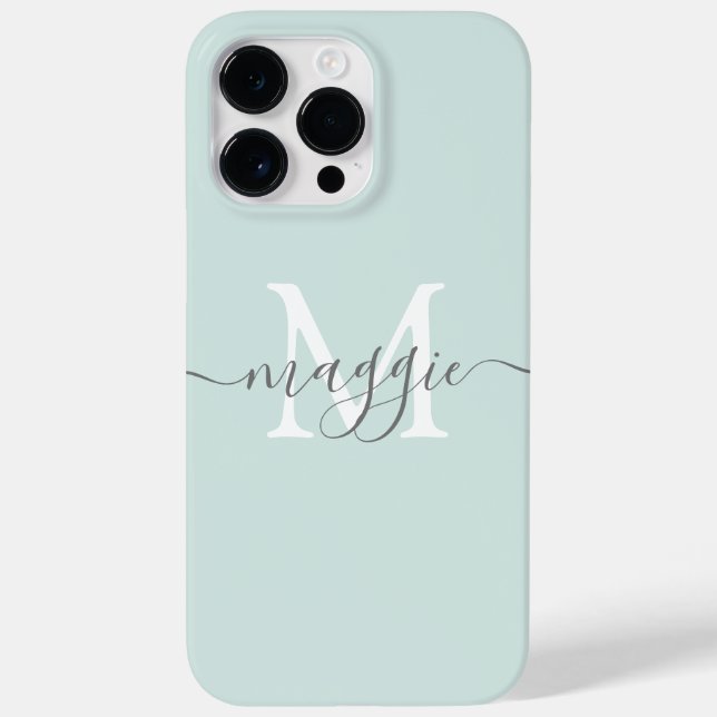 Étui monogramme écriture pastel Case-Mate iPhone 1 (Verso)