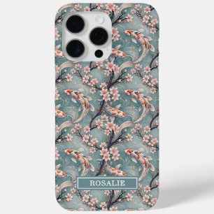 Étui Monogramme Imprimé Poisson Koi Sakura Japonai