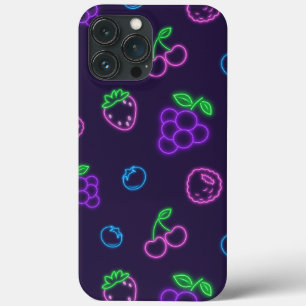 Étui Neon Berry Pattern pour iPhone 13 Pro Max