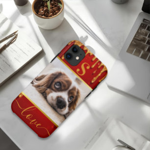 Étui personnalisé avec photo de chien pour amateur