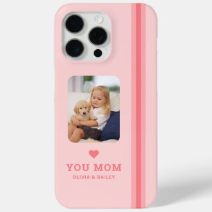 Étui personnalisé avec photo et noms pour Maman