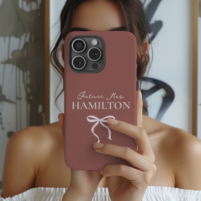Étui personnalisé pour fiançailles ou pour les inv (Personalized Bride Phone Case – Engagement, Bridal Shower & Bachelorette Gift)