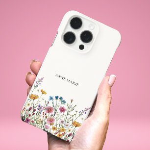 Étui personnalisé pour iPhone 16 Pro à motif flora