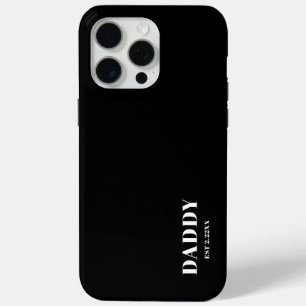 Étui personnalisé pour iPhone / iPad Papa EST noir