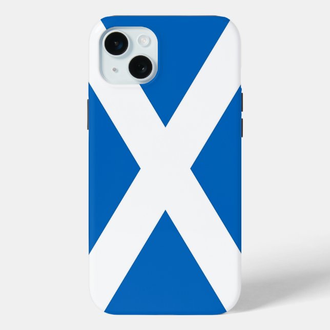 Étui pour Apple iPhone 15 Plus, drapeau de l'Écoss (Verso)