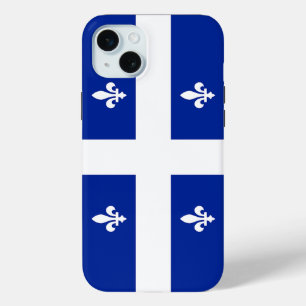 Étui pour Apple iPhone 15 Plus, drapeau du Québec