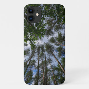 Étui pour iPhone 11 Arbres de forêt Ciel Bélarus N