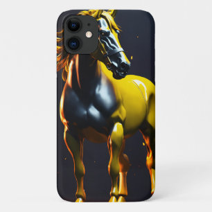 Étui pour iPhone 11 avec logo de cheval Barely The