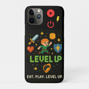 Étui pour iPhone 11 Pro Level Up Gamer – Pixels Ré
