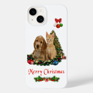 Étui pour iPhone 14 chiot et chaton