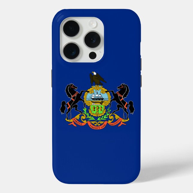 Étui pour iPhone 15 Pro Case-Mate, drapeau de Penn (Verso)