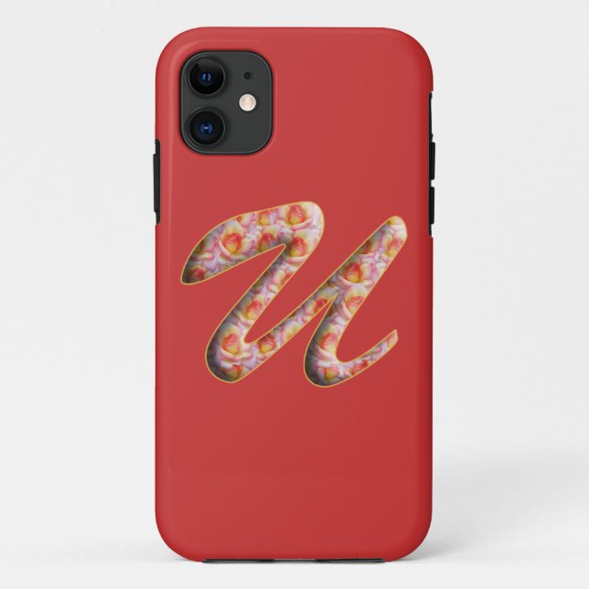 Étui pour Iphone 5 à motif monogramme U dans les r (Dos)