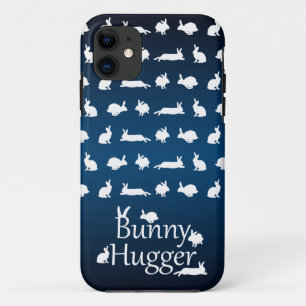 Étui pour iPhone 5 Bunny Hugger (Bleu foncé/Clair)