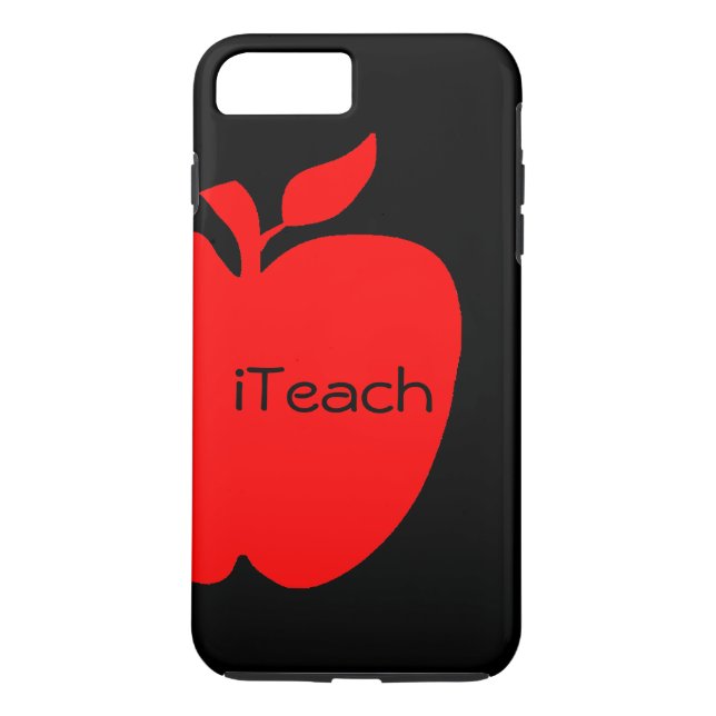 Étui pour iPhone 7 Plus pour enseignant(e) Rouge & (Dos)