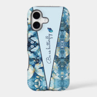 Étui pour iPhone à motif Papillon Bleu