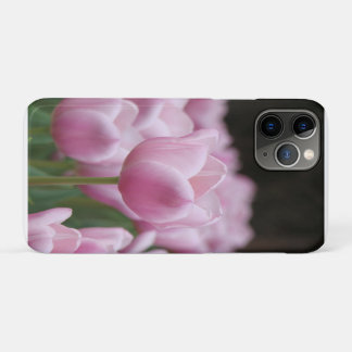 Étui pour iPhone à tulipe rose
