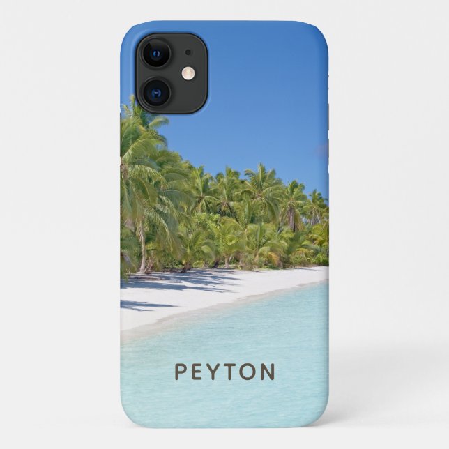 Étui pour iPhone Case-Mate Plage Tropicale avec Pa (Dos)