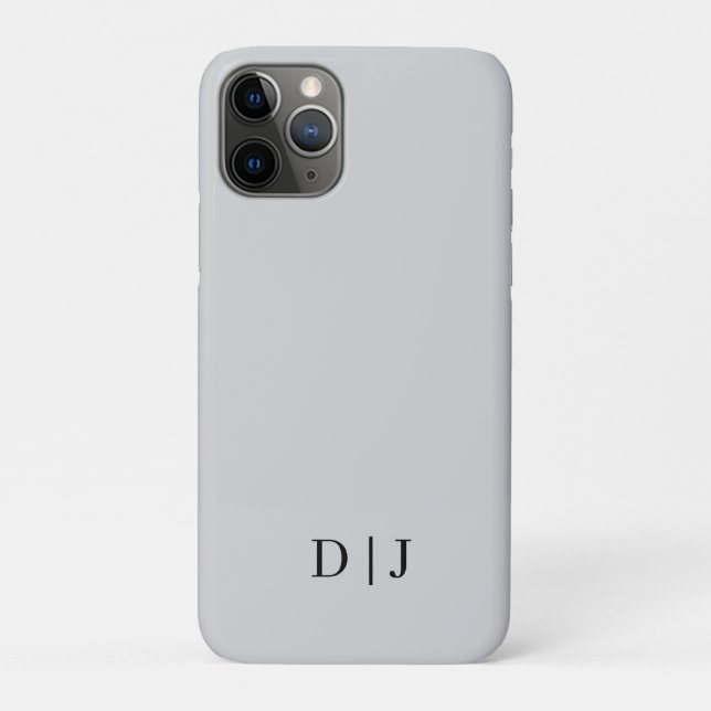Étui pour iPhone Gris Moyen  (Dos)