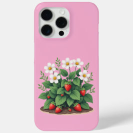 Étui pour iPhone/iPad à motif de fraisier moderne