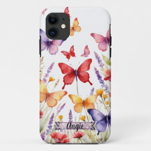 Étui pour iPhone / iPad Champ de Lavande Papillon