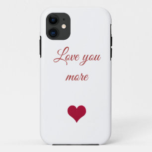 Étui pour iPhone / iPad cœur rouge amour vous plus